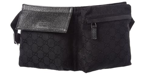 black gucci waist pouch